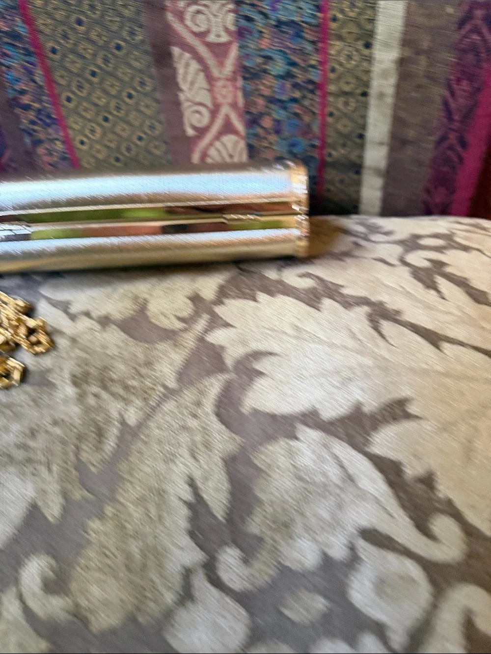 Vintage 3 in 1 Gold Evening Clutch Handbag